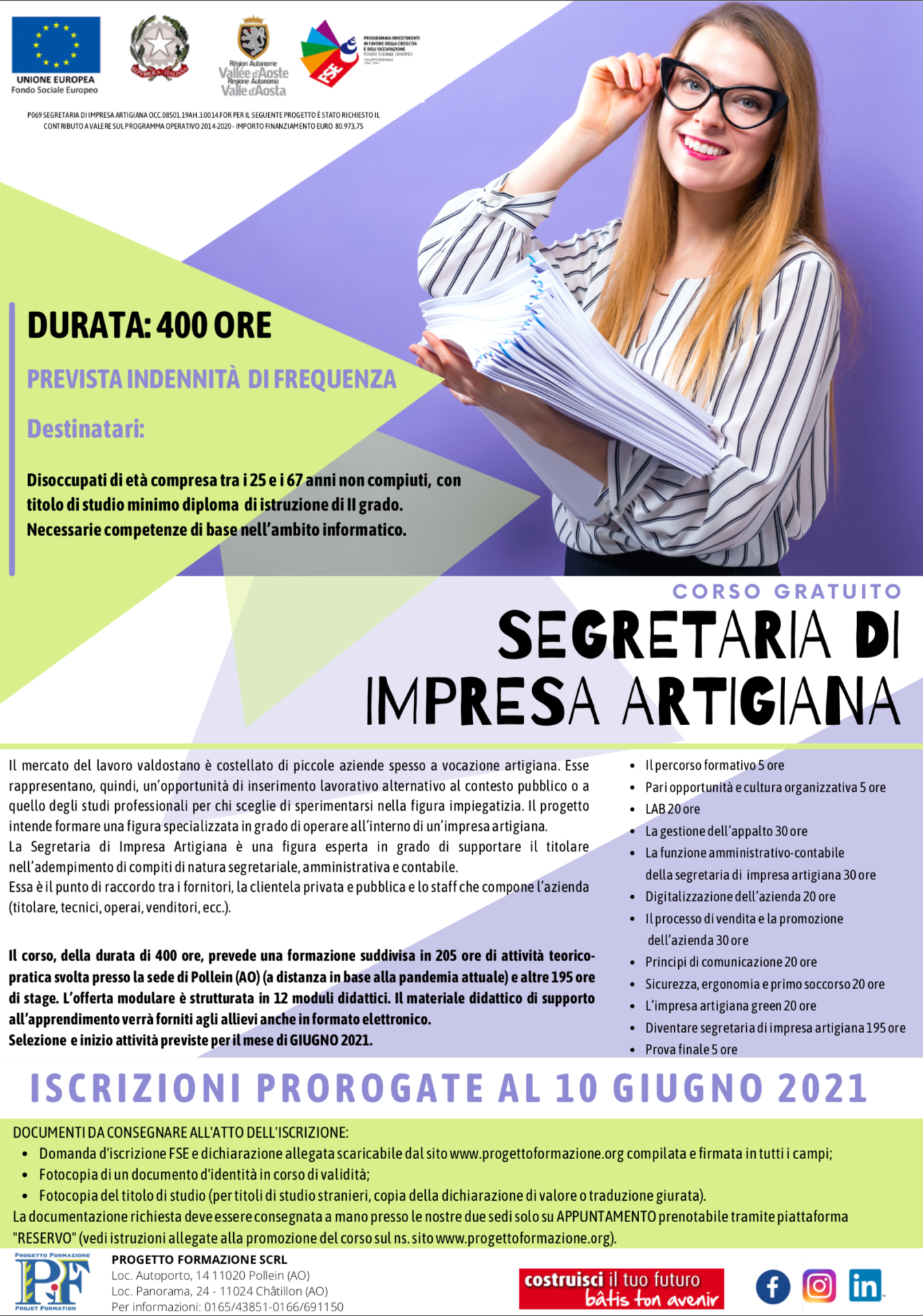 Segretaria impresa artigiana