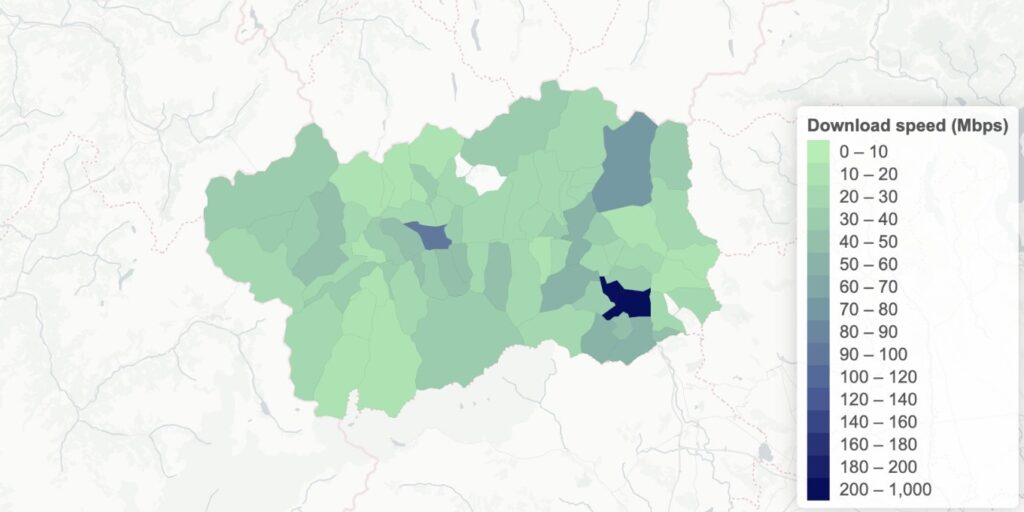 Quanto è veloce internet in Valle d’Aosta?