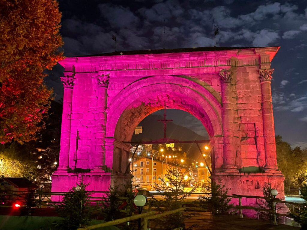 Arco di Augusto in Viola - Giornata prematurità