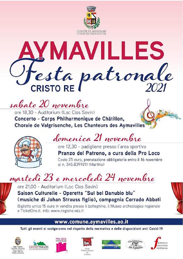 festa patronale di Aymavilles locandina