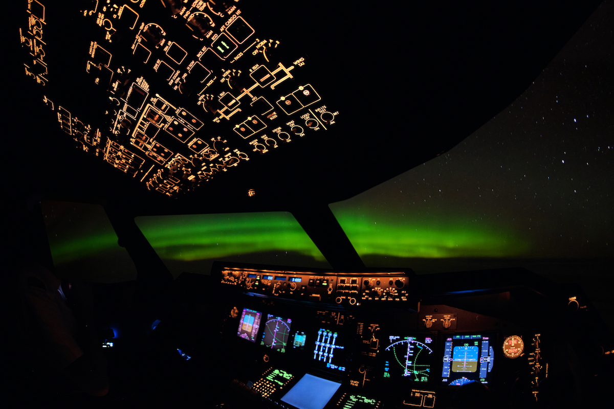 Aurora Boreale sorvolando la Siberia in rotta a Tokyo - foto Pierpaolo Cottier