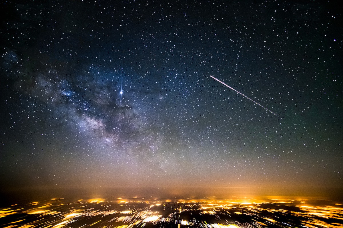 Via Lattea sorvolando l'Algeria - foto Pierpaolo Cottier