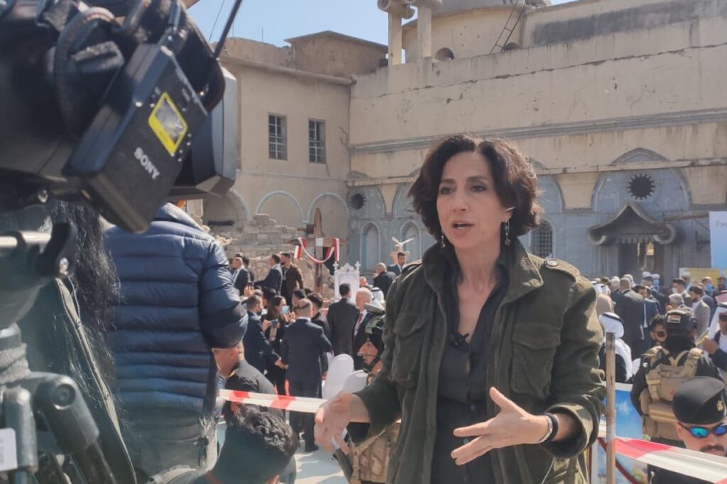 La giornalista Rai Lucia Goracci Foto Twitter