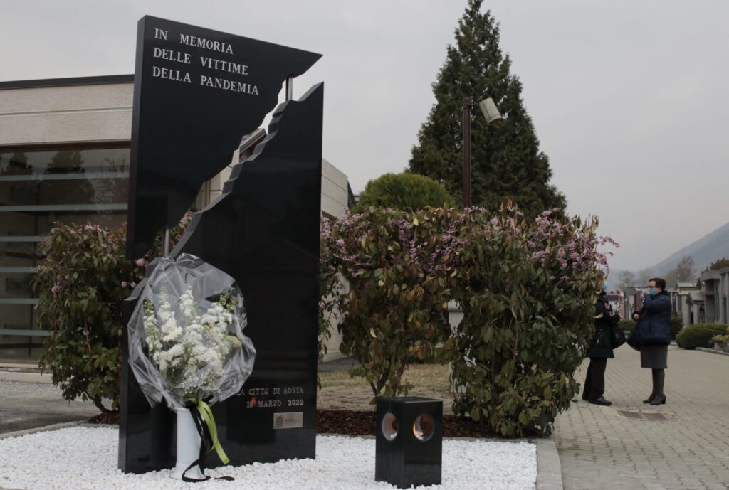 Stele in memoria delle vittime del Covid