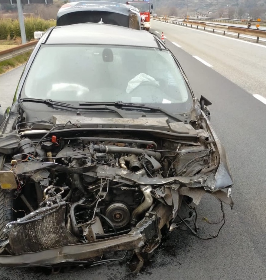 Autostrada A5, incidente stradale all’altezza di Montjovet