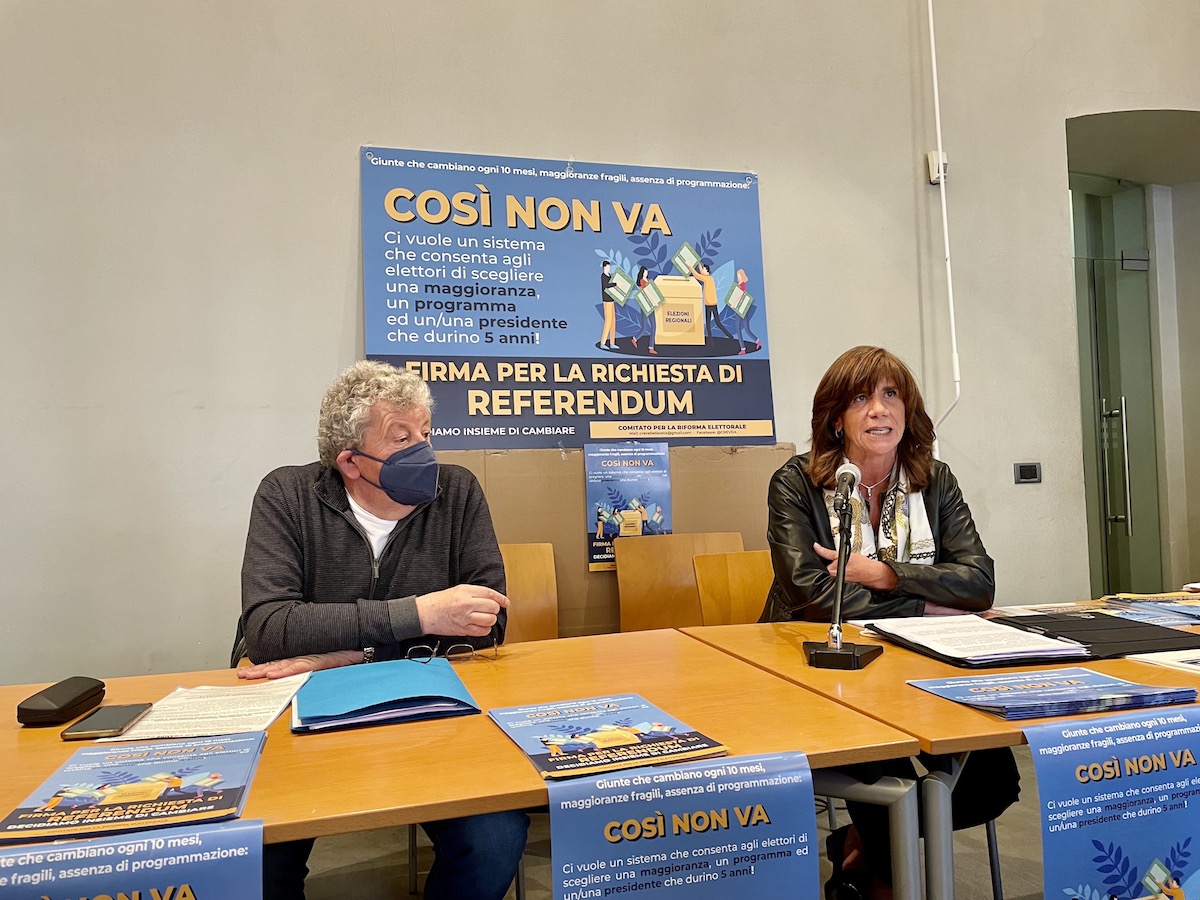 Comitato riforma elettorale Piero Lucat e Gabriella Pollani