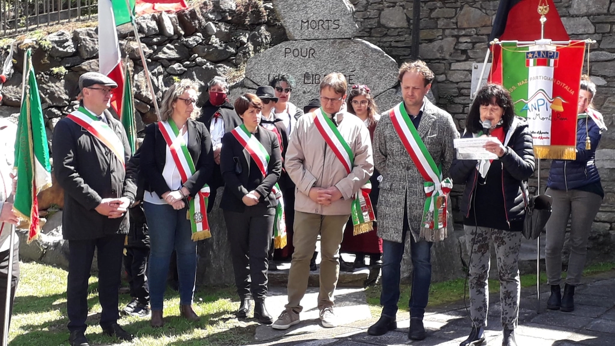 La commemorazione del 25 aprile a Lillianes