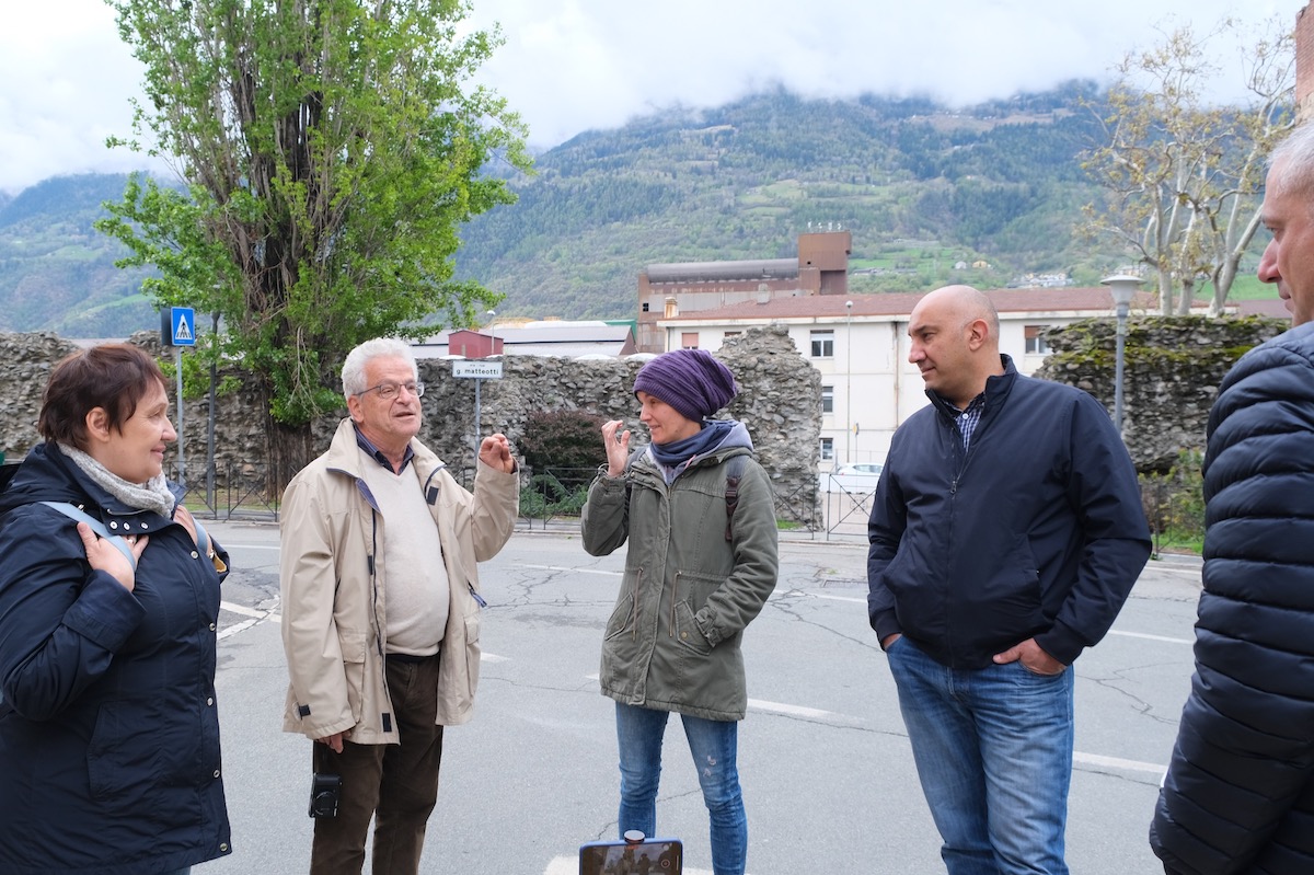 Il gruppo Pcp di Aosta con Paolo Momigliano Levi