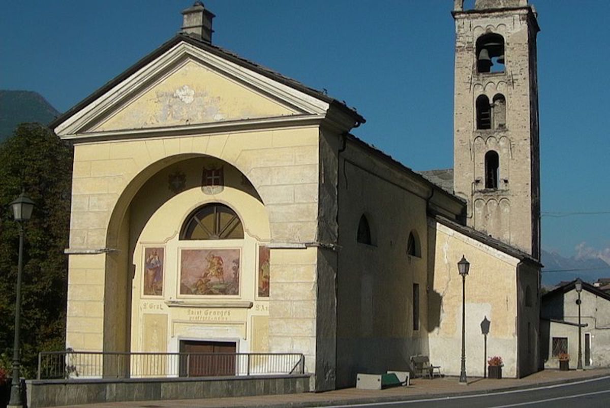 La chiesa di Pollein - foto Comune di Pollein