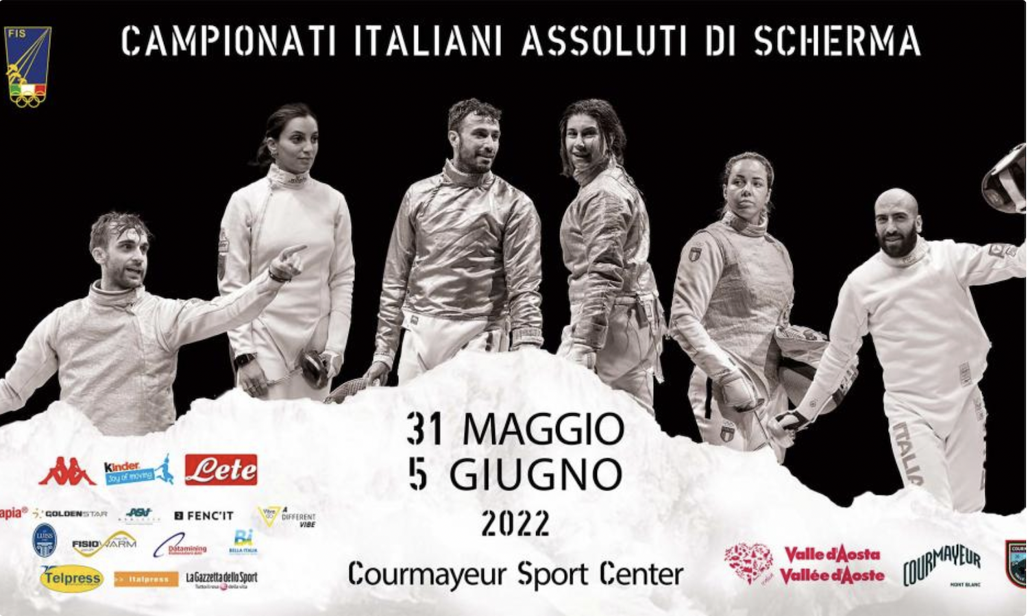 Locandina Campionati italiani assoluti di scherma