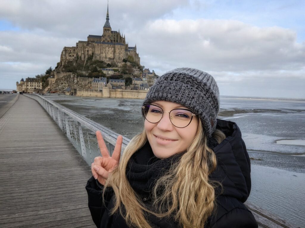 Roberta Savera a Mont Saint Michel