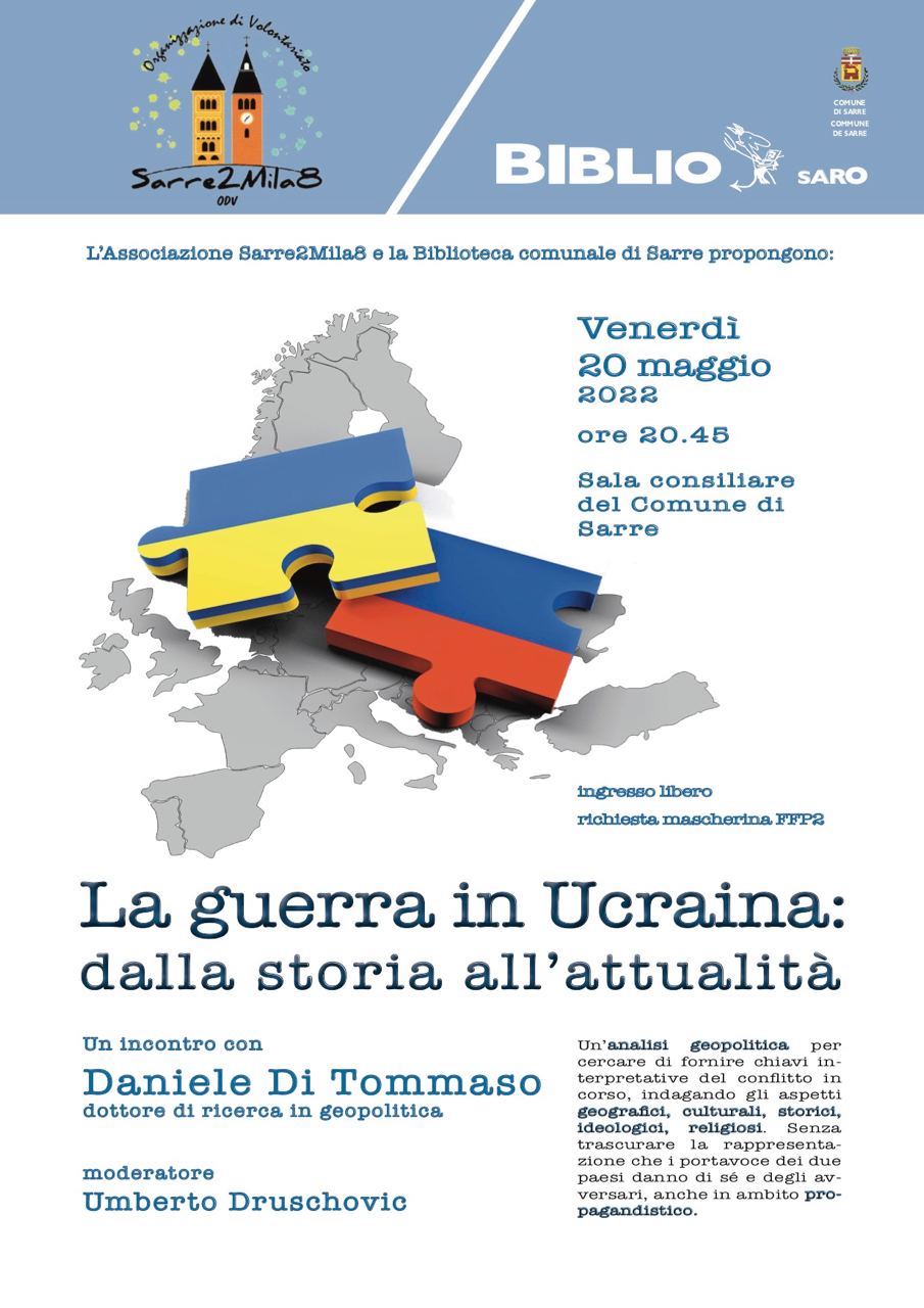 La guerra in Ucraina - conferenza a Sarre