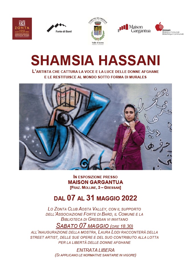 Locandina della mostra Shamsia Hassani