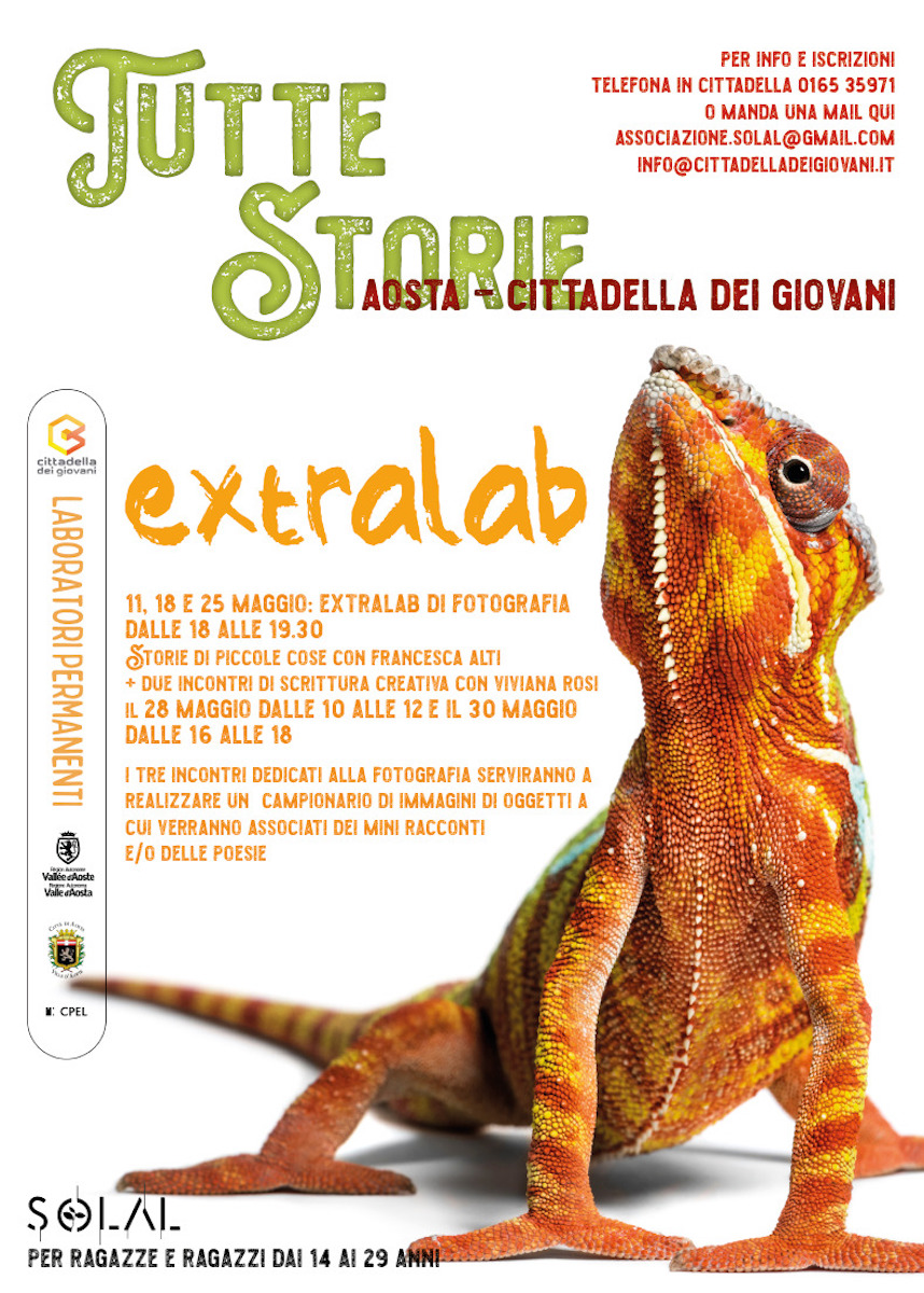 Locandina Extralab - laboratori alla Cittadella dei Giovani