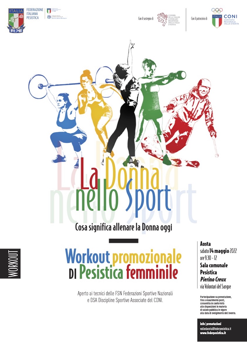 Locandina workout La donna nello sport