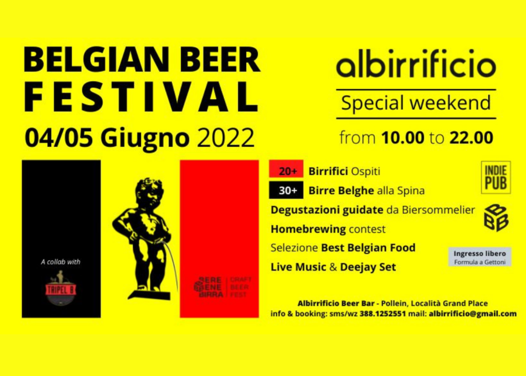 Belgian Beer Festival, a Pollein un weekend all’insegna della birra belga