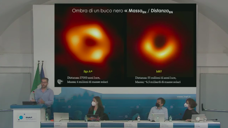 Sagittarius A* e M87 a confronto (conferenza stampa)