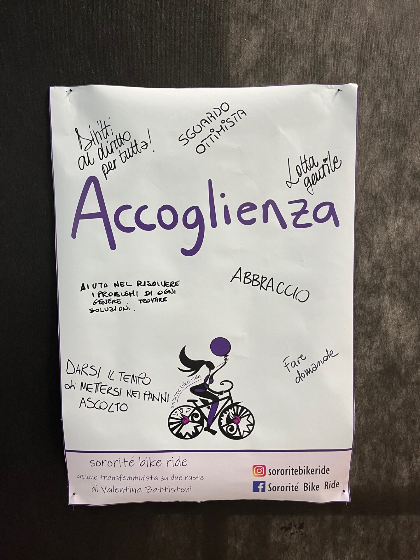 Il poster “Accoglienza”