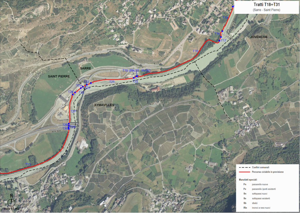 Il progetto della pista ciclabile "Alta valle"
