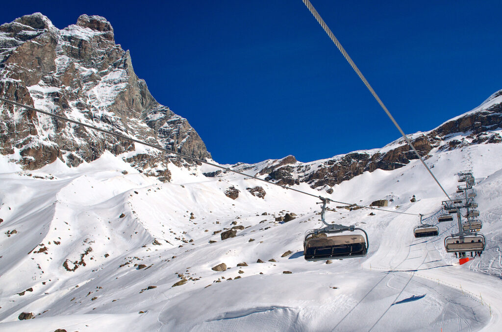 La seggiovia Pancheron a Cervinia