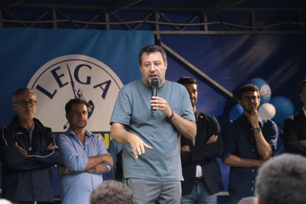 Matteo Salvini a Villeneuve