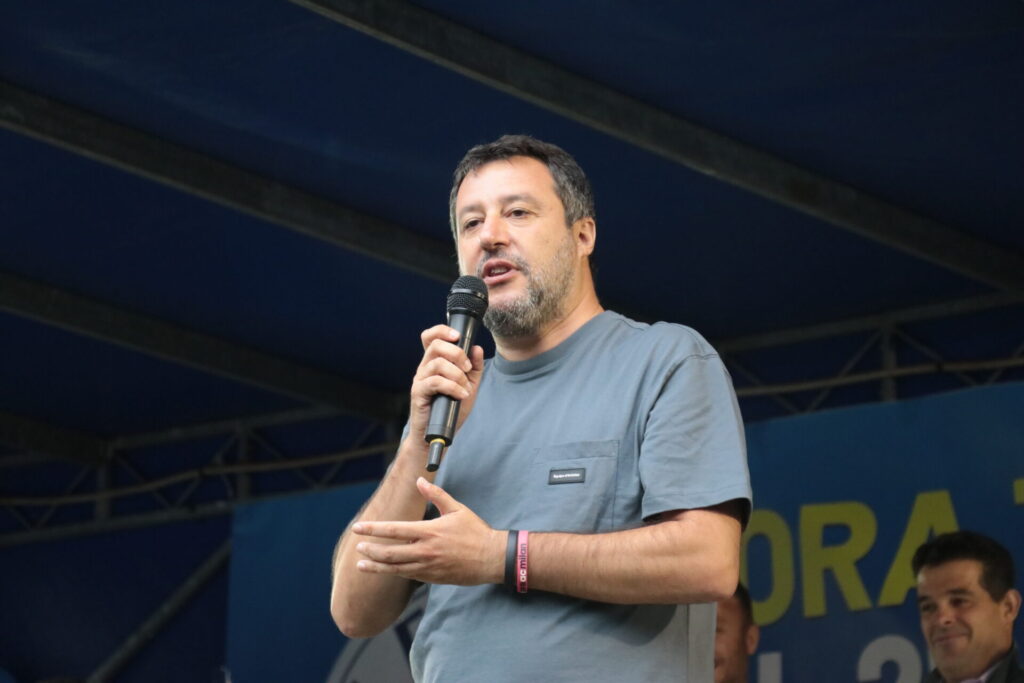 Matteo Salvini a Villeneuve