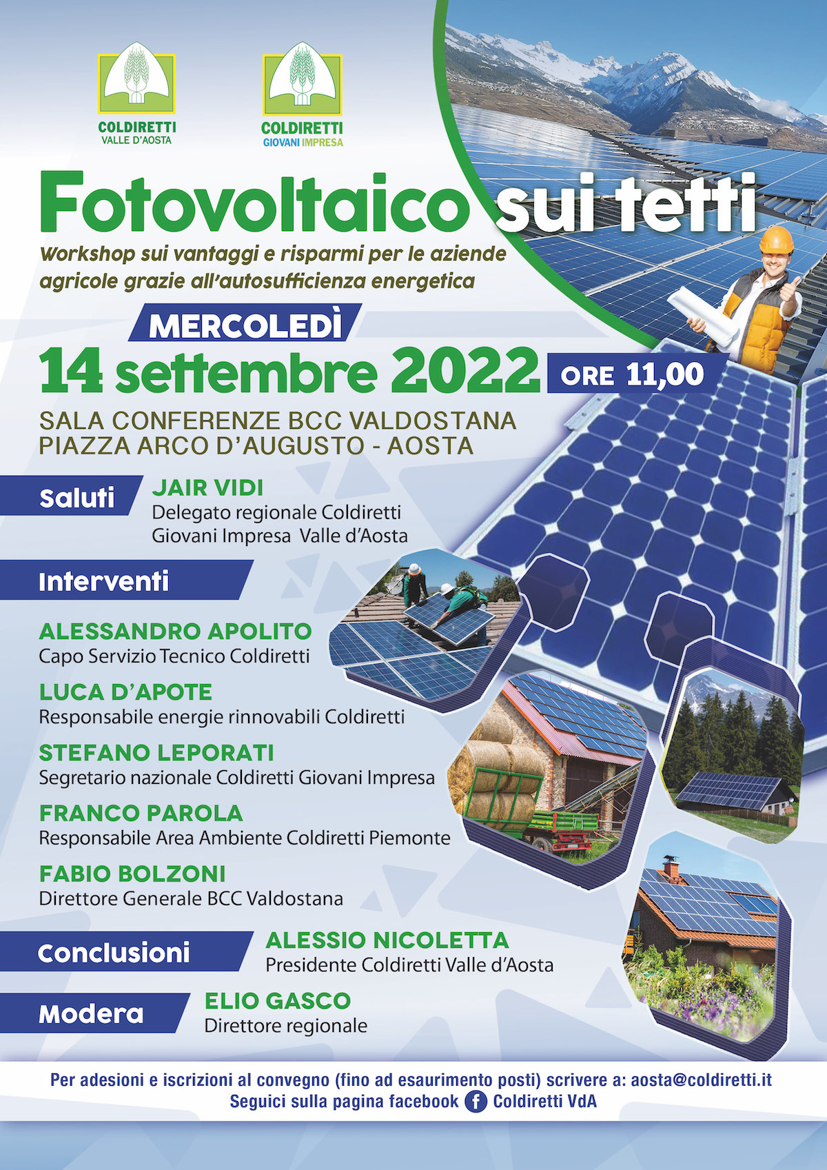 Locandina fotovoltaico Aosta