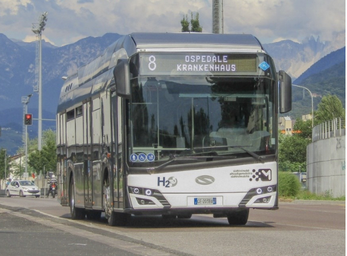 Un autobus a idrogeno
