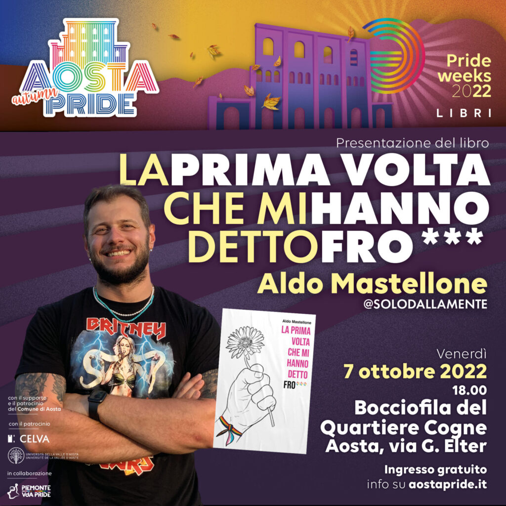 Aosta Pride evento La prima volta che mi hanno detto fro