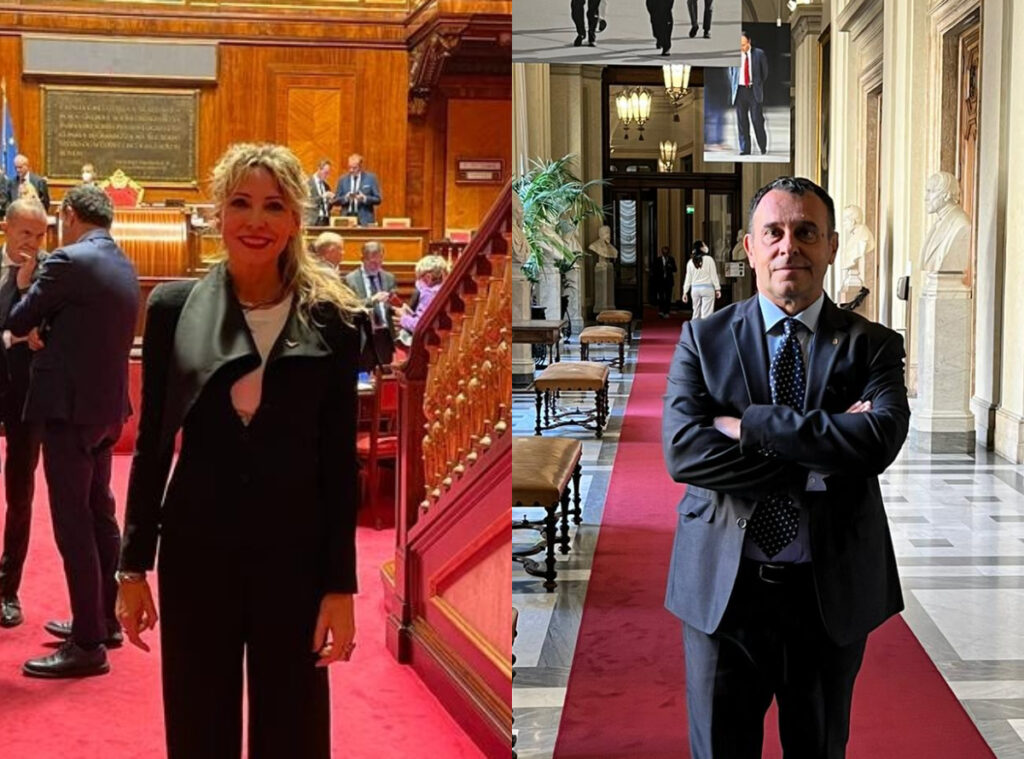 i parlamentari valdostani Nicoletta Spelgatti (Senato) e Franco Manes (Camera)