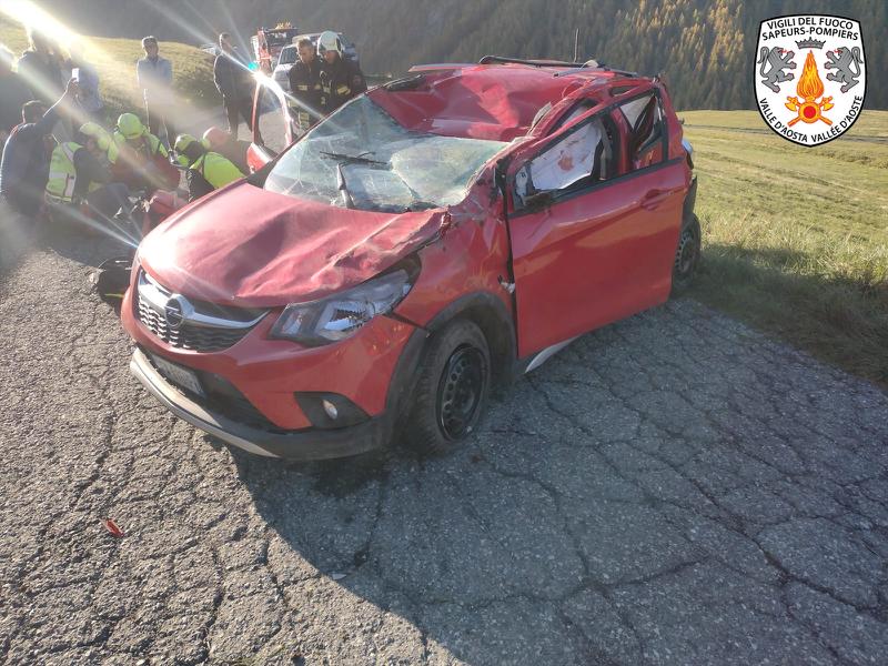 Incidente stradale a Saint-Rhémy-en-Bosses, grave 76enne