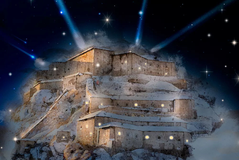 Il videomapping arriva per Natale al Forte di Bard