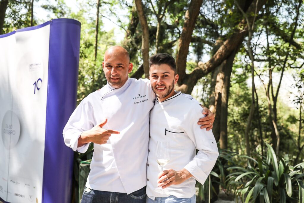 Gli chef Sergio Celestino del Ristorante Trattoria Fasano e Christian Turra