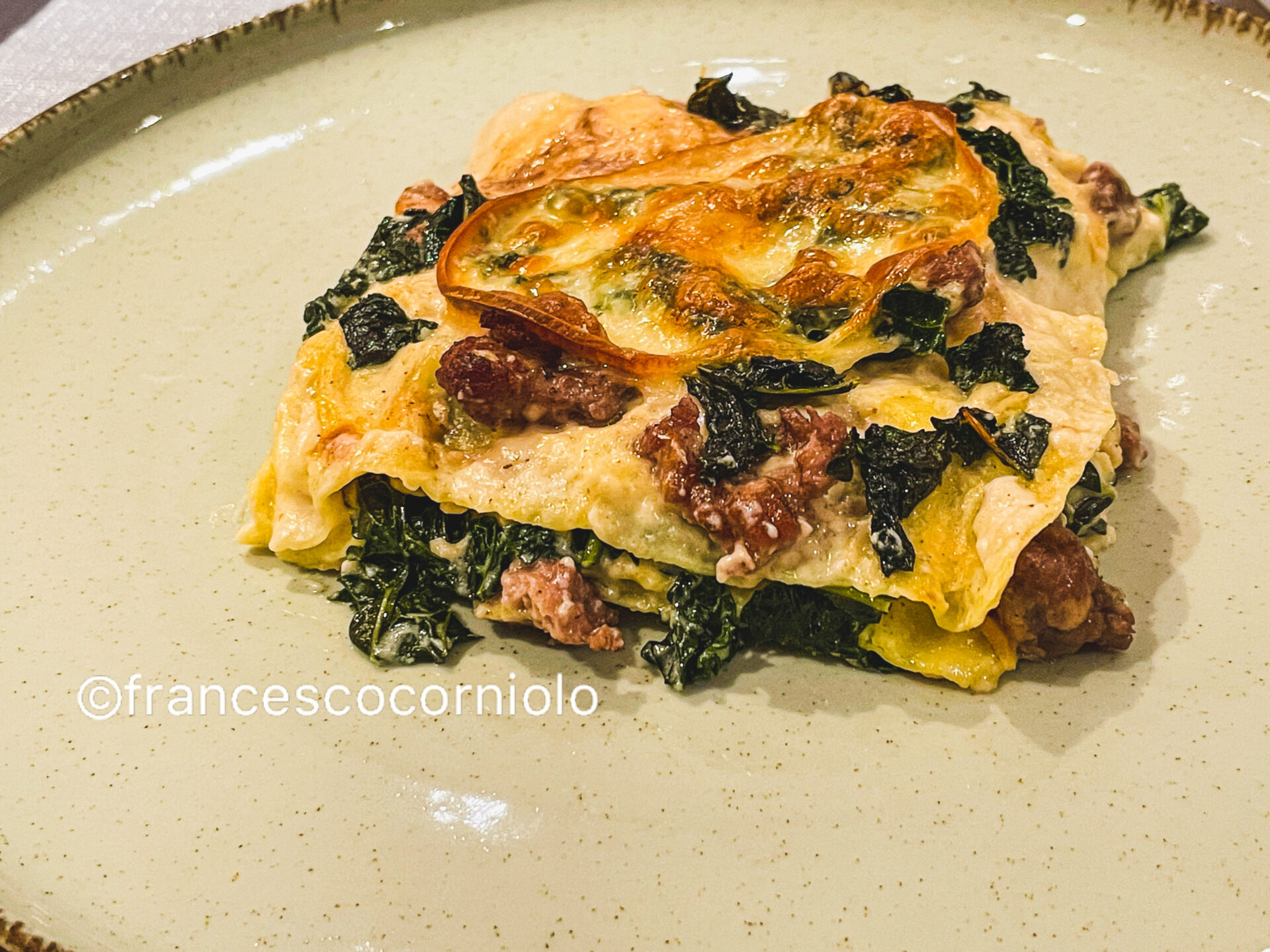 risotto cavolo nero e salsiccia