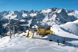 Le piste da sci a Chamois