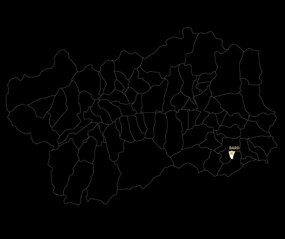 Cartina comune di Bard