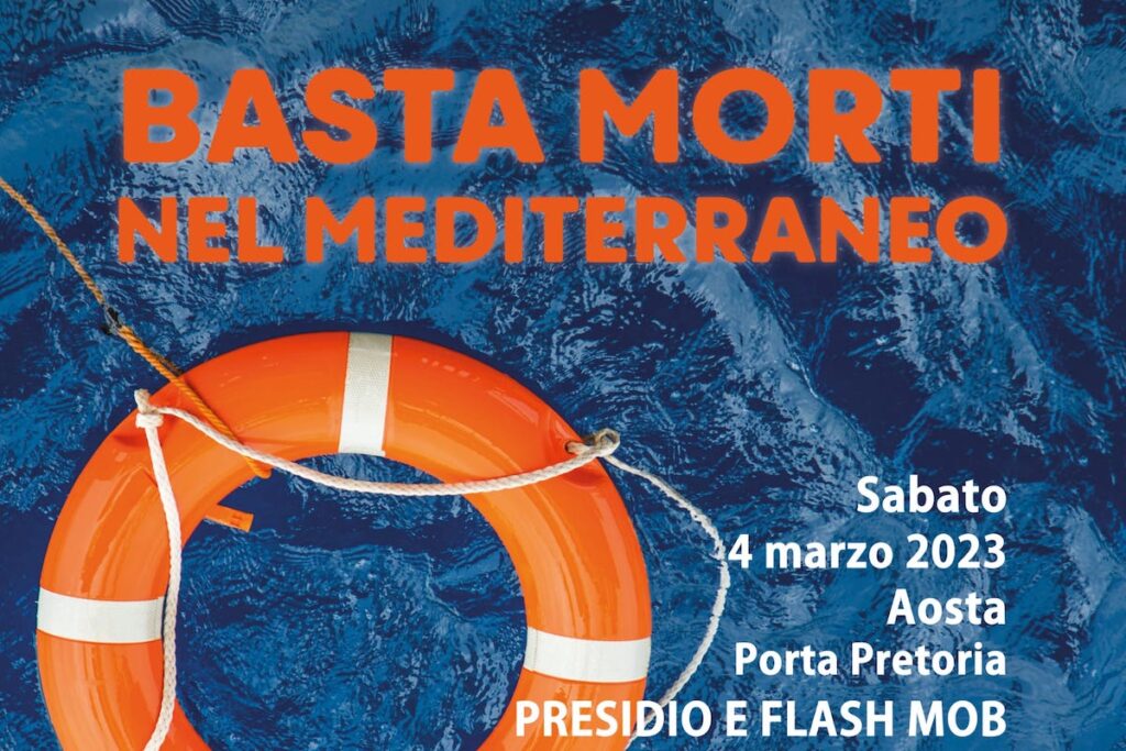 Basta morti nel Mediterraneo - Flash mob