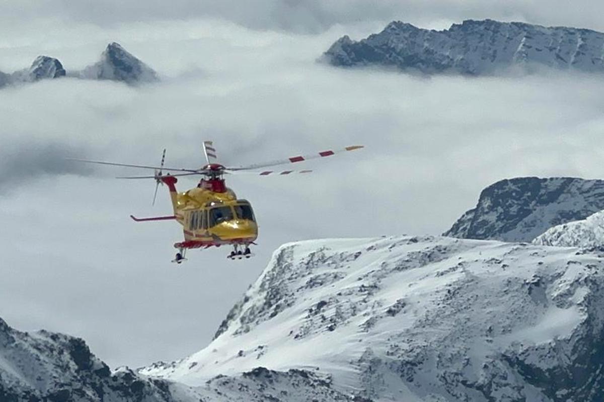Il Soccorso alpino valdostano sul Balmenhorn