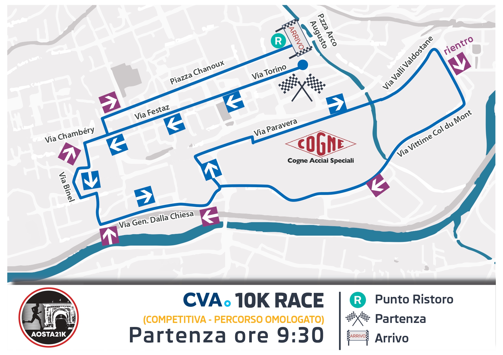 CARTINA CVA 10K Race