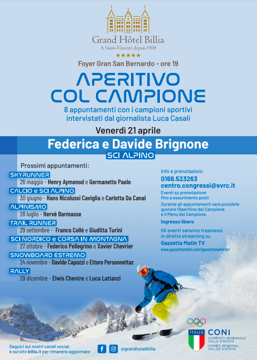 Aperitivo con il campione