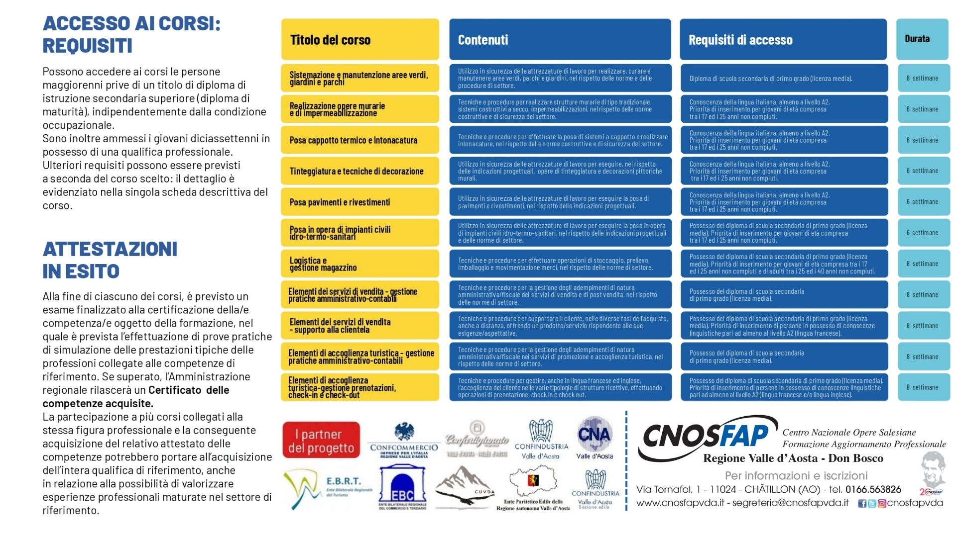 corsi di formazione gratuiti del CNOS