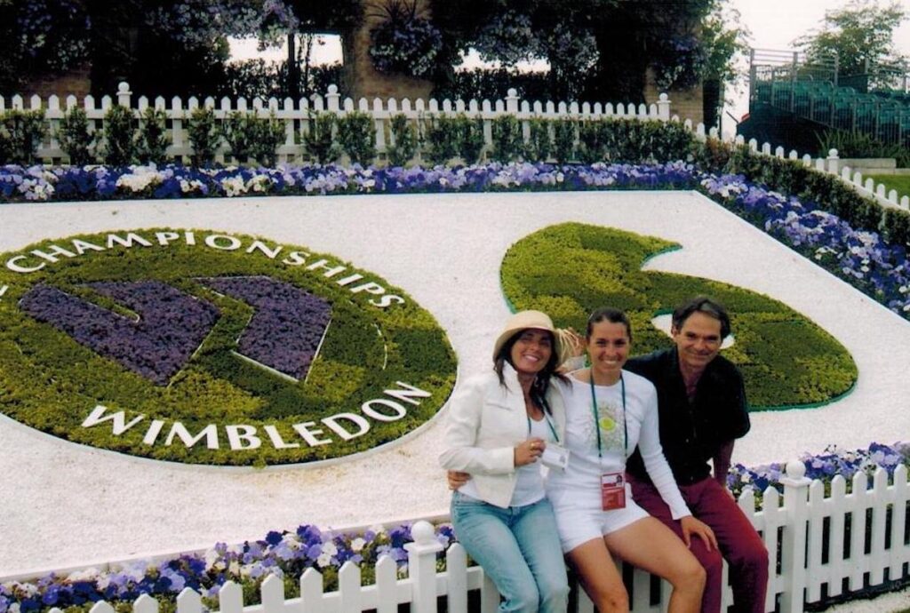 Angela e Robert con Nathalie a Wimbledon copia