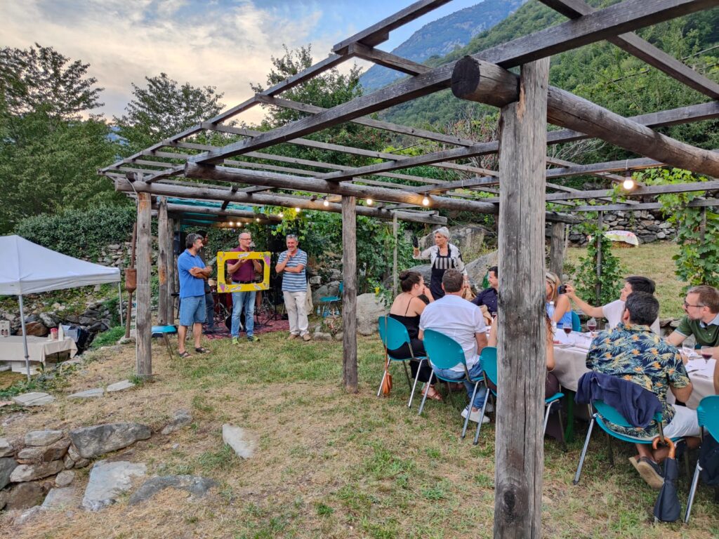 Cena in vigna a Donnas