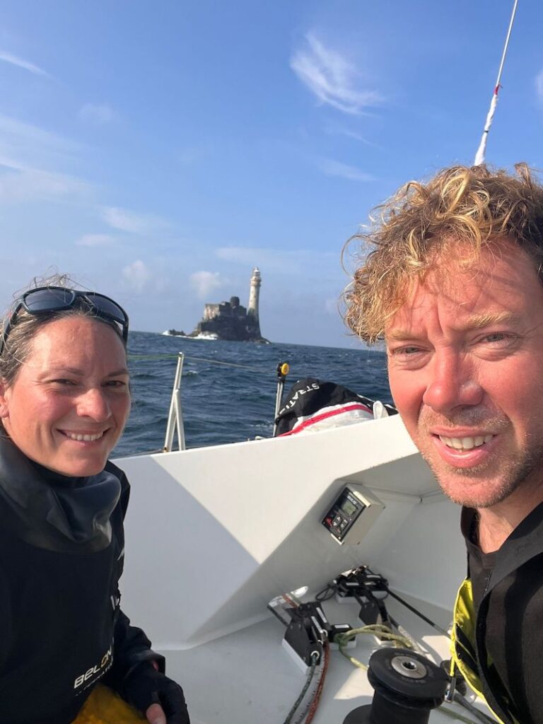 Roger Junet e Estelle Greck alla Normandy Channel Race