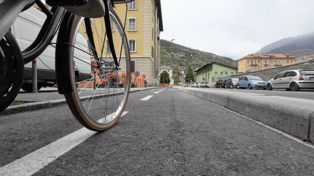 pista ciclabile Aosta