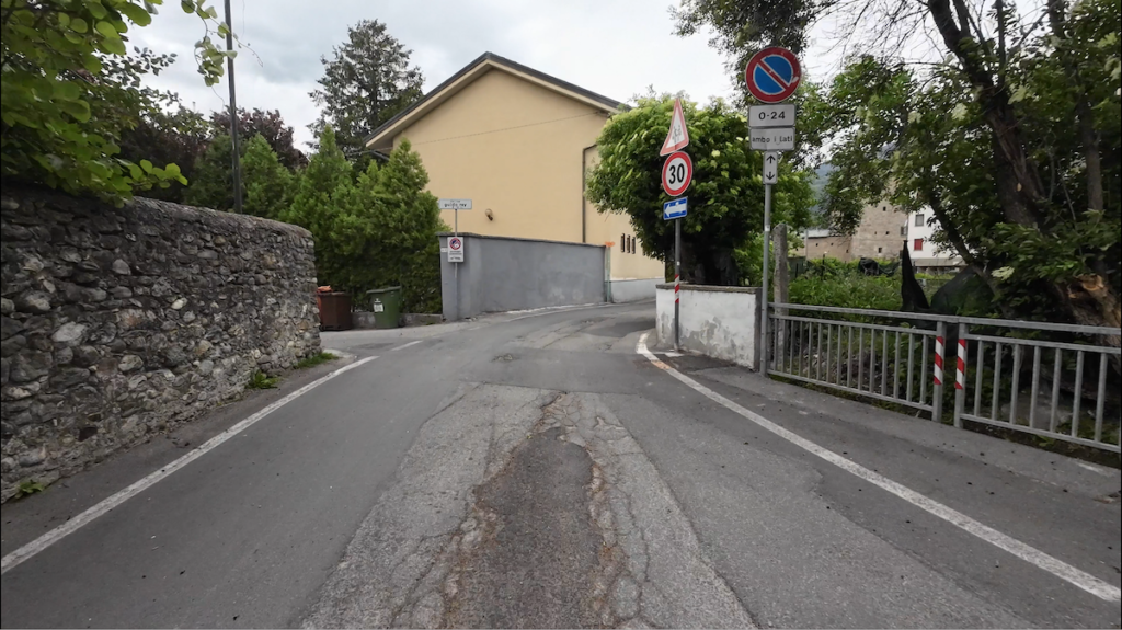 Via Gudo Rey dove passerà la pista ciclabile