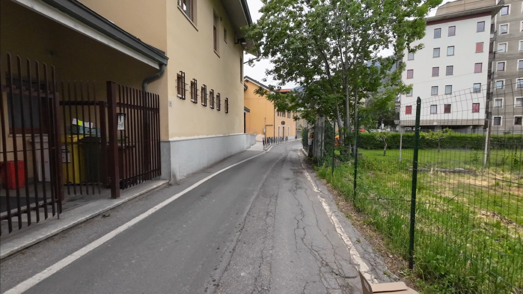 Via Gudo Rey dove passerà la pista ciclabile