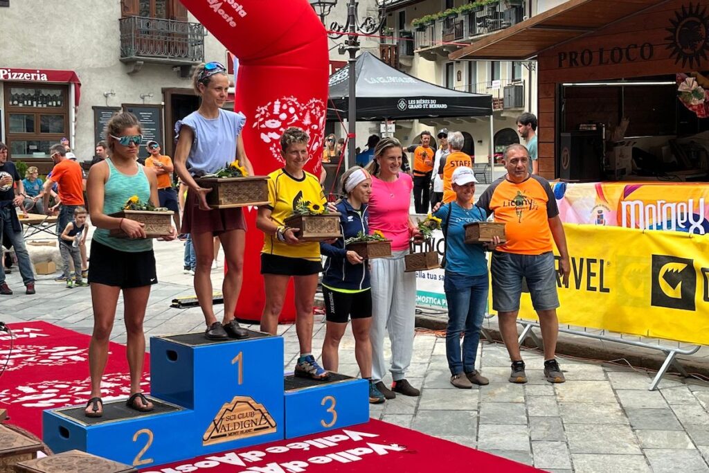 Il podio femminile del Licony Trail