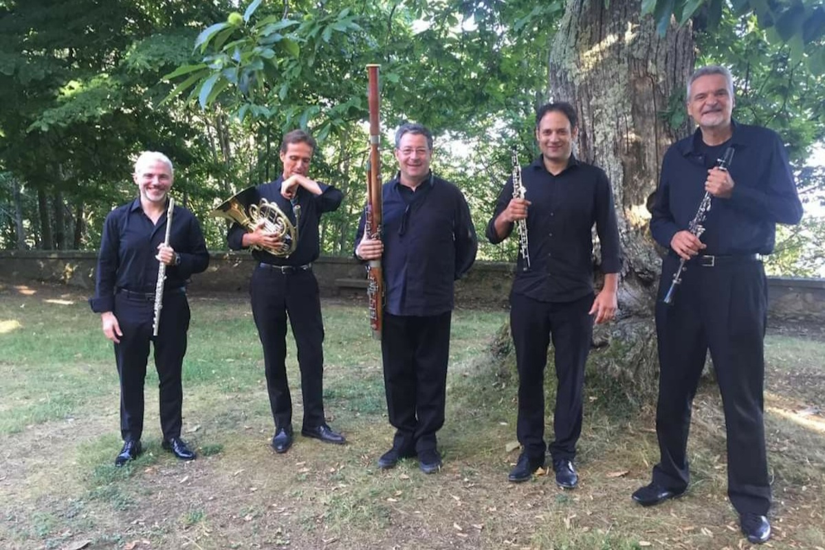 Il quintetto di fiati dell'Orchestra sinfonica di Sanremo