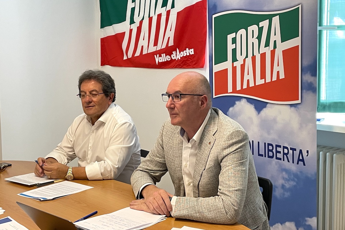 I consiglieri regionali di Forza Italia Mauro Baccega e Pierluigi Marquis